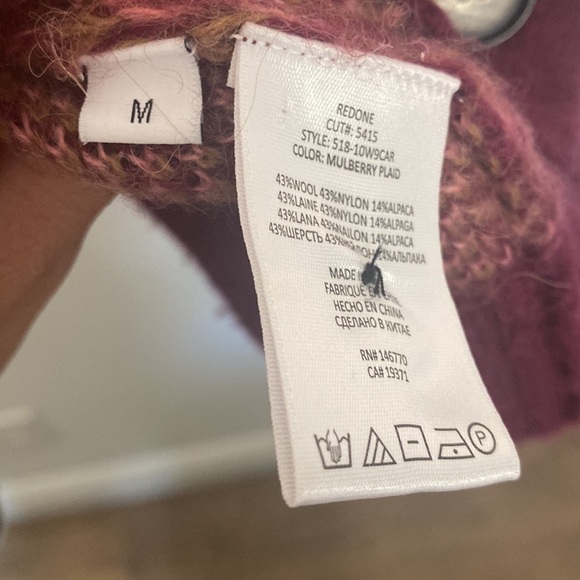 Re/Done 90s Oversized Mulberry Knit Sweater Cardigan - Picture 9 of 10